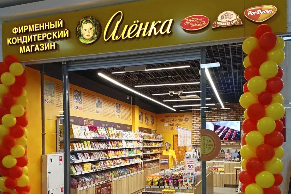 Открытие кондитерского магазина «Алёнка»